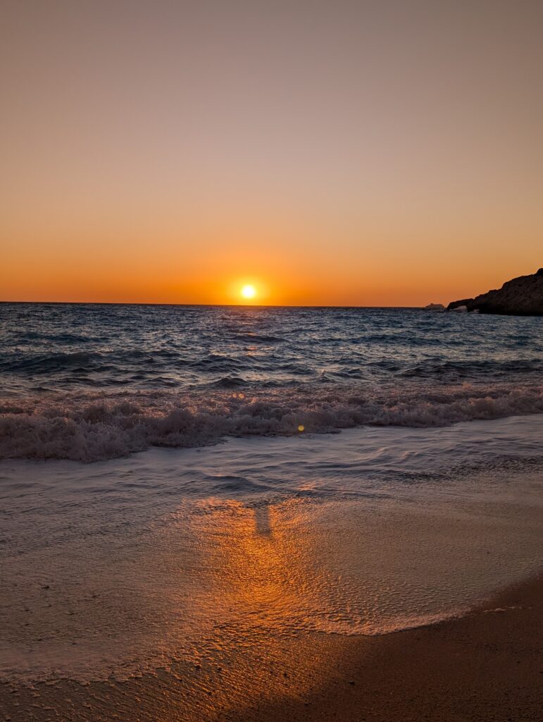 Sunset at Porto Katsiki, Lefkada